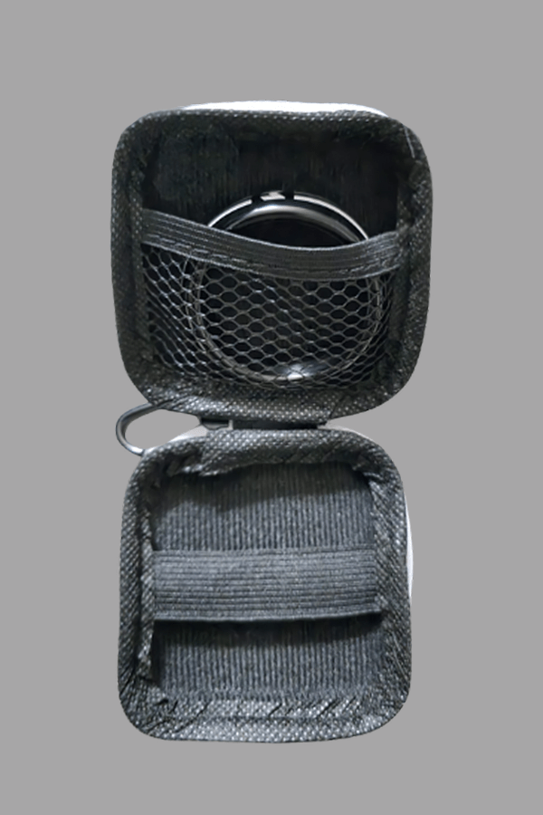 Jax Wanderlust. Mini Zip - Case with Carabiner. Black + White - Maskulo - MCS102 - YX - Maskulo Global (EU) Store